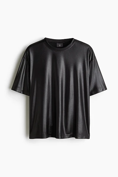 Loose Fit Satin T-Shirt