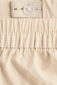 Pantalon cargo en sergé de coton
