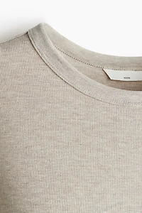 MAMA Ribbed Jersey Top