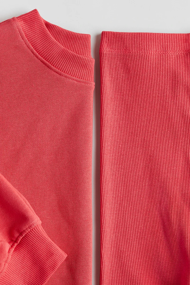 2-piece Sweatshirt and Shorts Set