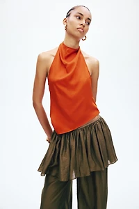 Asymmetric Halterneck Top