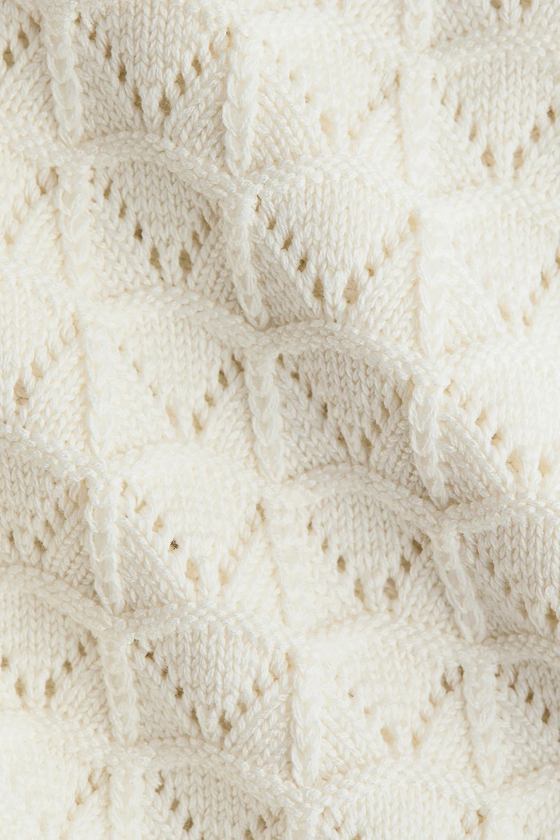 Pointelle-Knit Tank Top