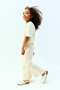 Flared Twill Pants