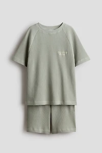 Ensemble 2 pièces en jersey gaufré