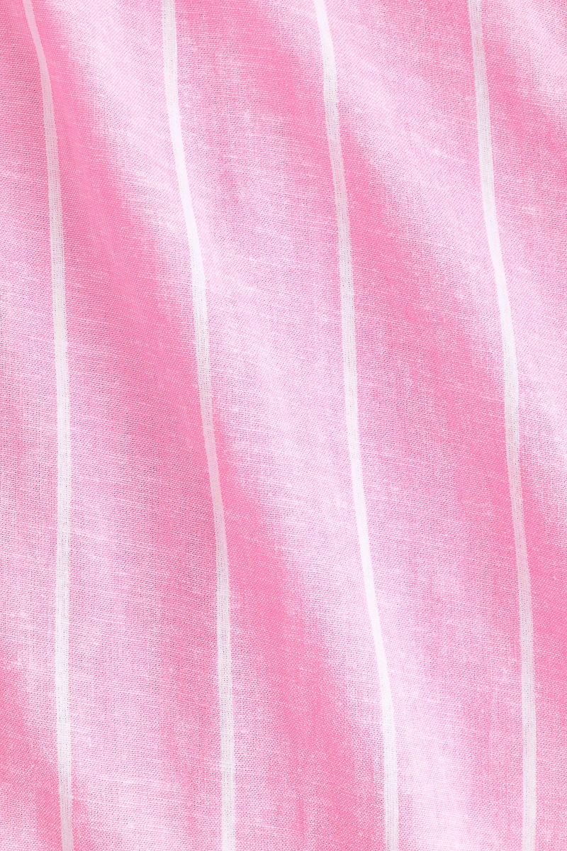 Chemise ample en lin mélangé