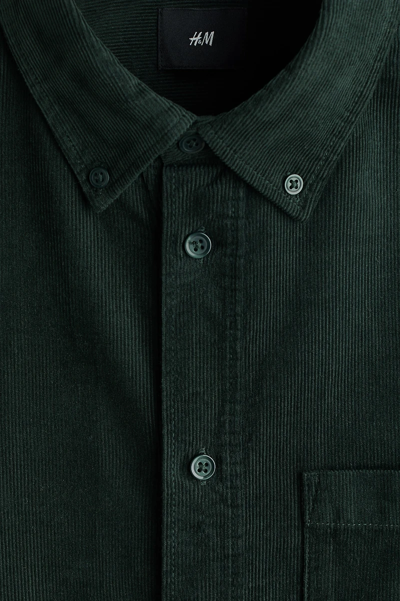 Regular-Fit Corduroy Shirt