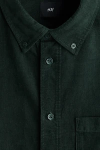Regular-Fit Corduroy Shirt