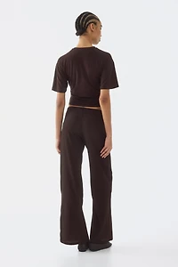 Tie-Detail Jersey Pants