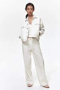 Denim Pull-On Pants