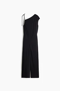 Asymmetric Jersey Jumpsuit