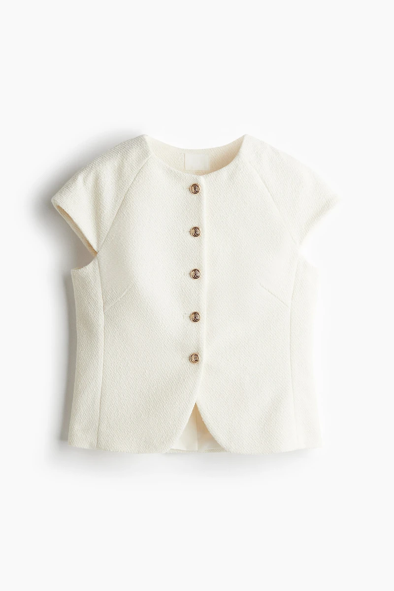 Button-Front Top