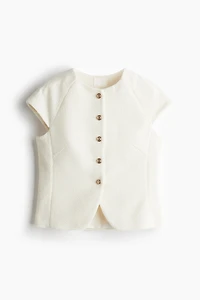 Button-Front Top