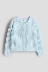 Gilet en pointelle de coton