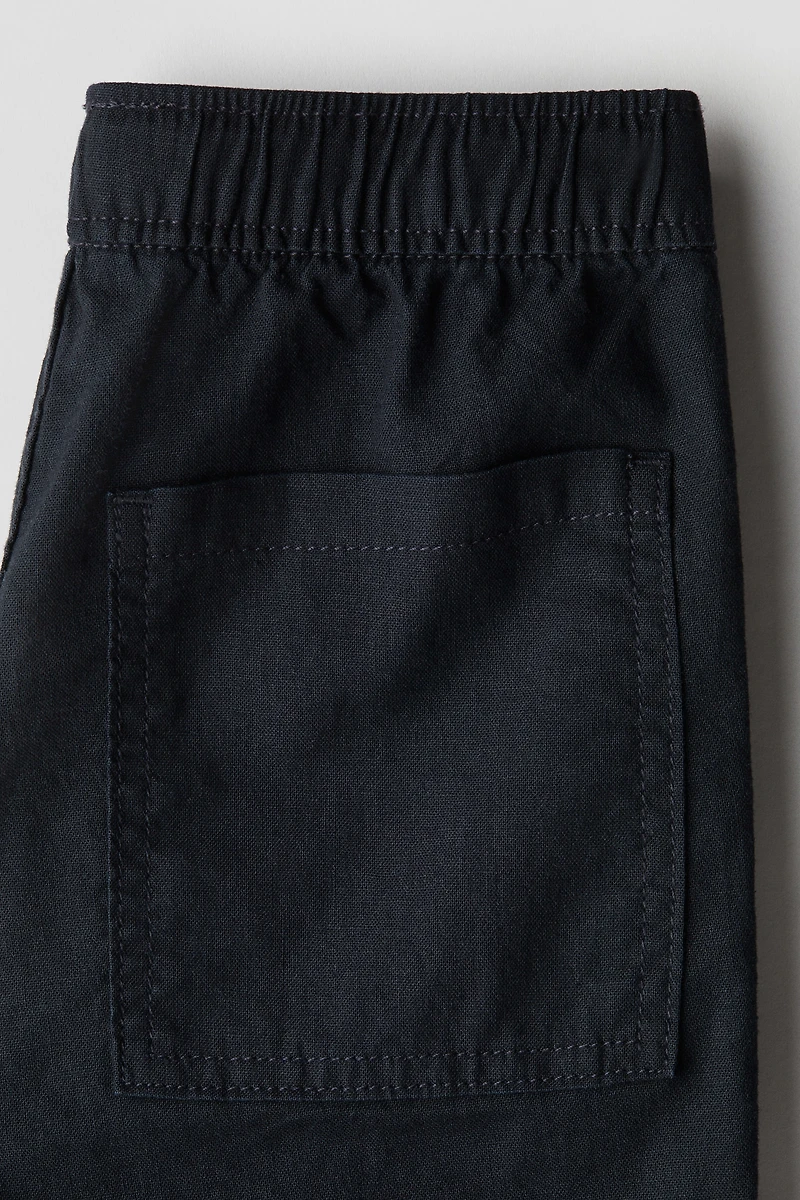 Linen-Blend Pants