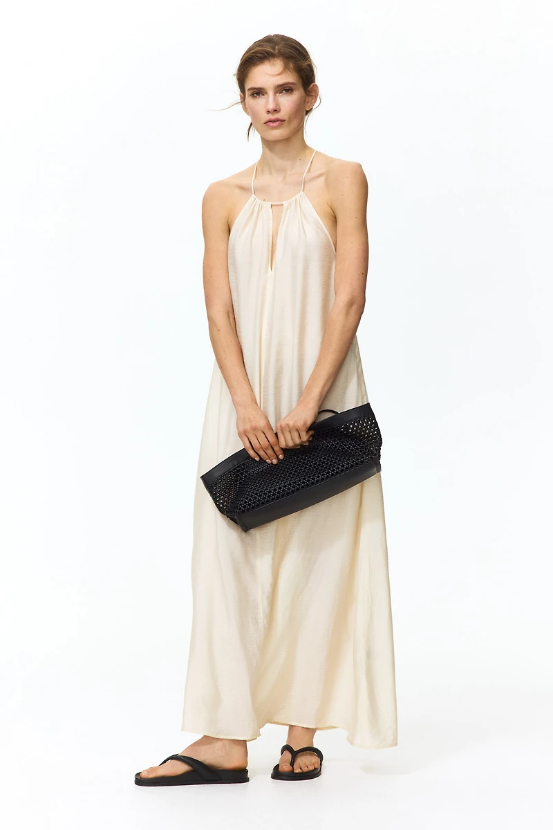 Bead-Detail Strappy Dress