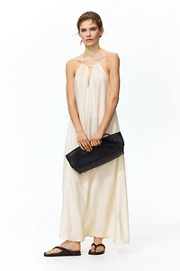 Bead-Detail Strappy Dress