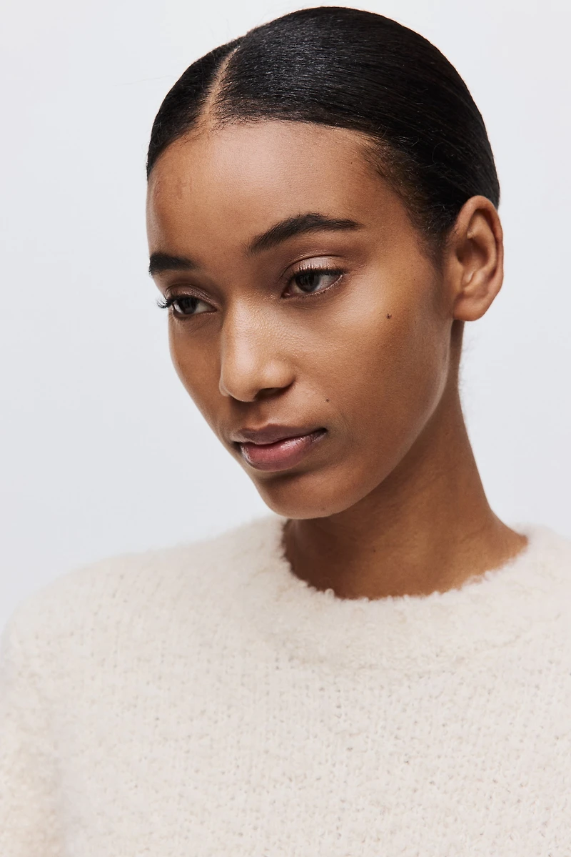 T-shirt en tricot bouclé