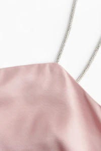 Rhinestone-Strap Top
