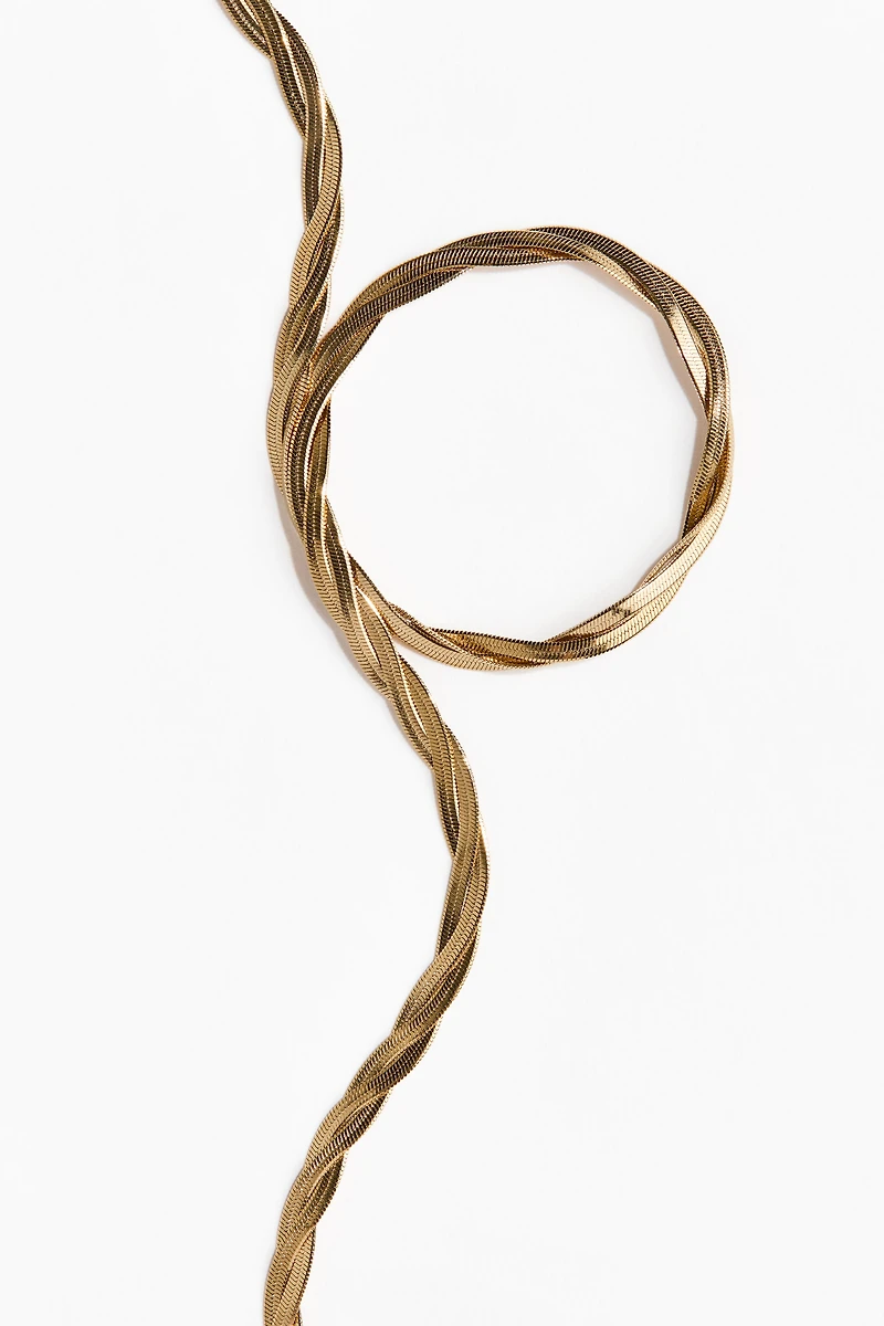 Waterproof Twisted Chain Necklace