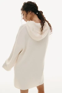 Hooded Wool-Blend Dress