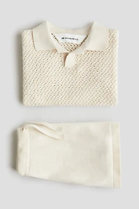2-Piece Cotton-Knit Set