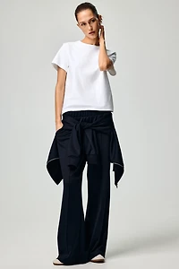 Crease-Front Pull-On Pants