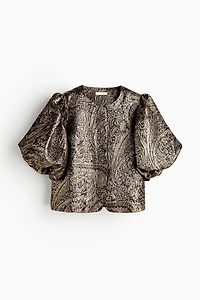 Balloon-Sleeved Blouse