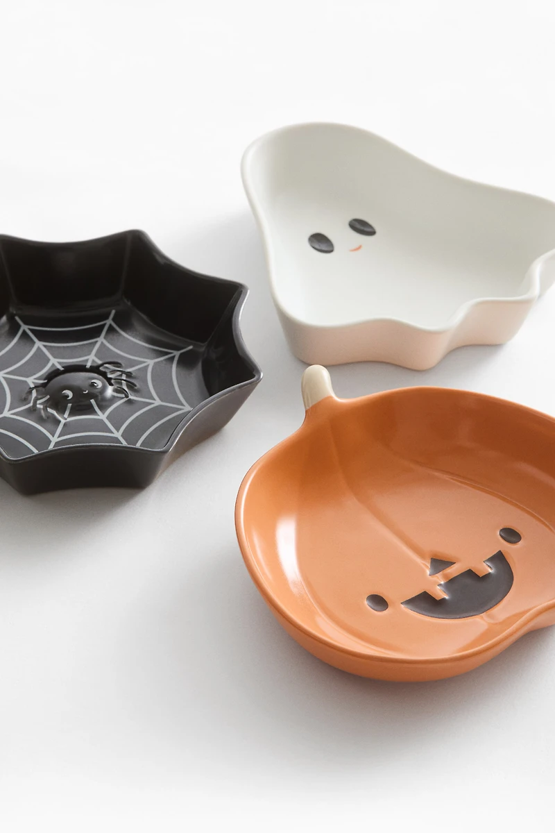 3-Pack Porcelain Halloween Bowls