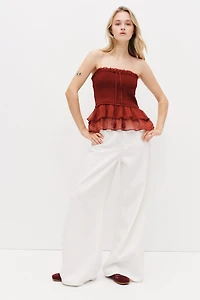 Haut bandeau smocké