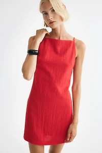 Sleeveless Crêpe Dress