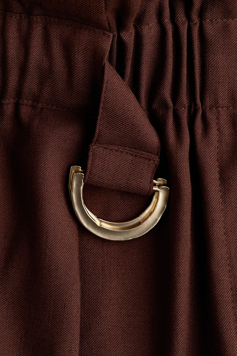 Paper Bag Shorts with Belt