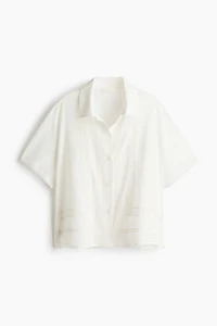 Lace-Trimmed Beach Shirt