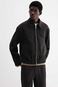 Regular-Fit Felted Shacket