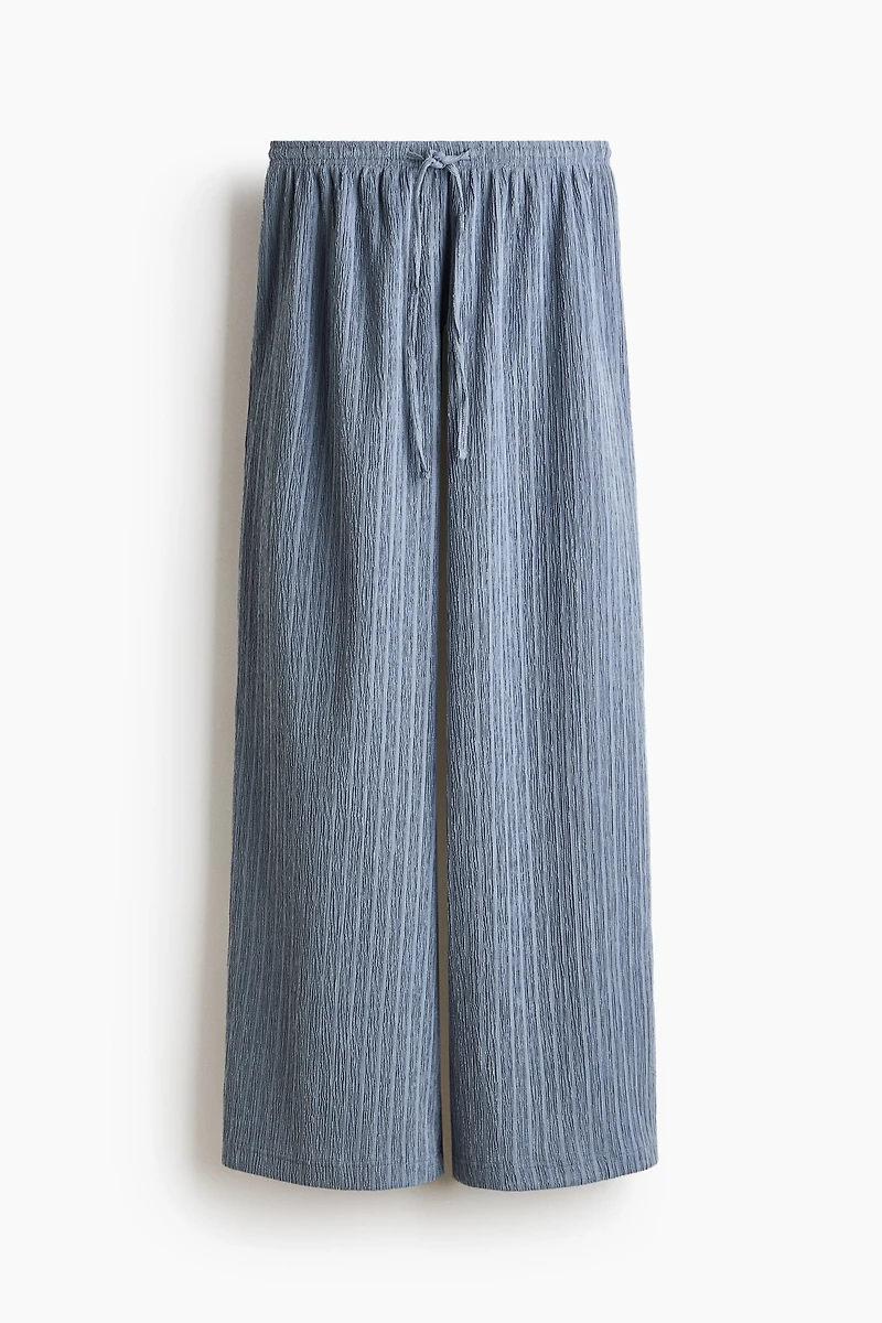 Pantalon froissé avec cordon de serrage