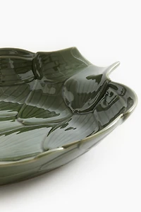 Large Decorative Stoneware Serving Bowl