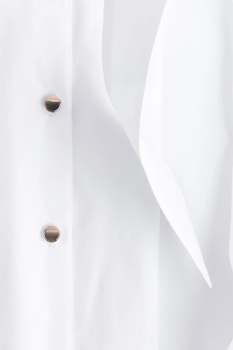 Tie-Belt Shirt Dress