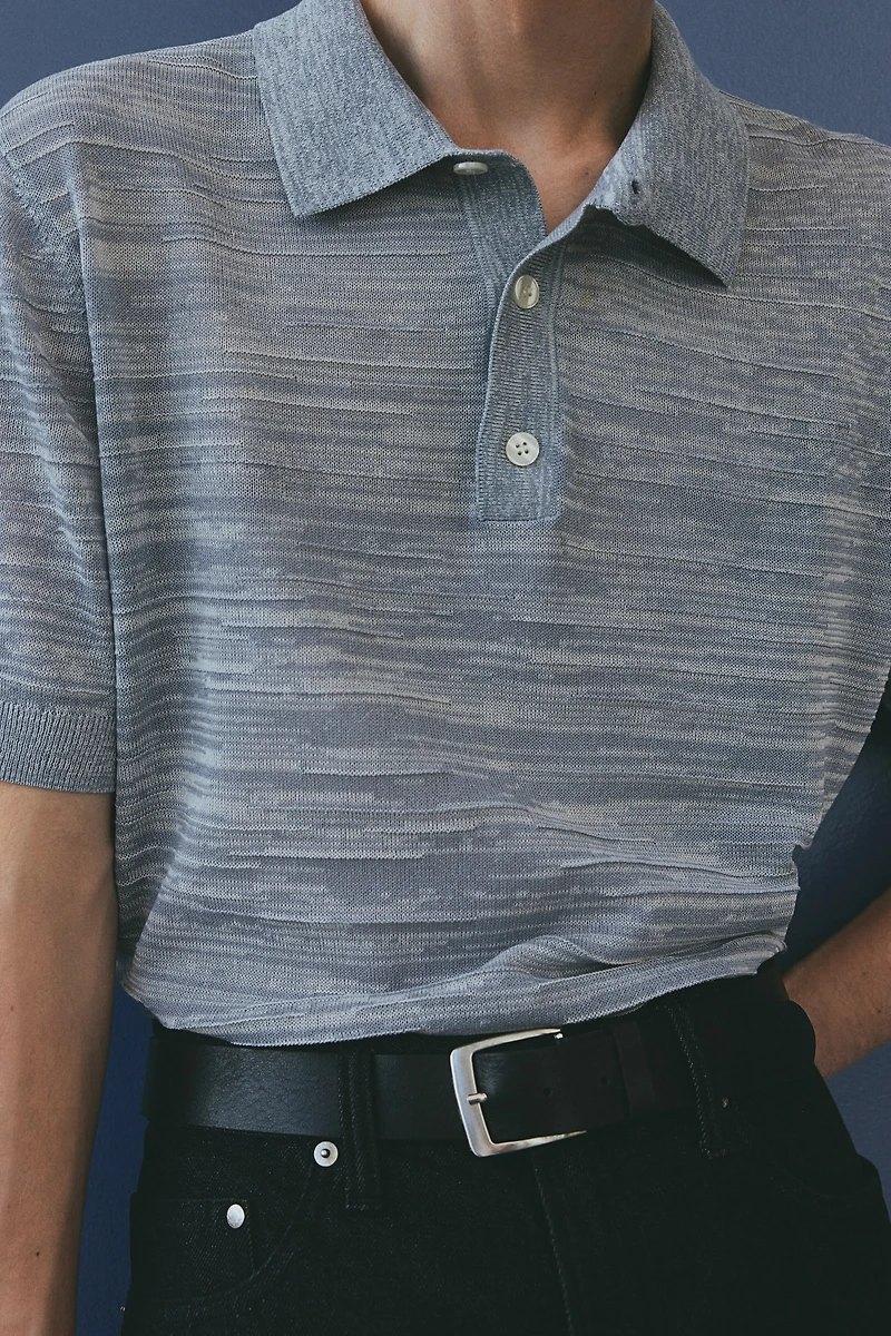 Polo classique en tricot fin