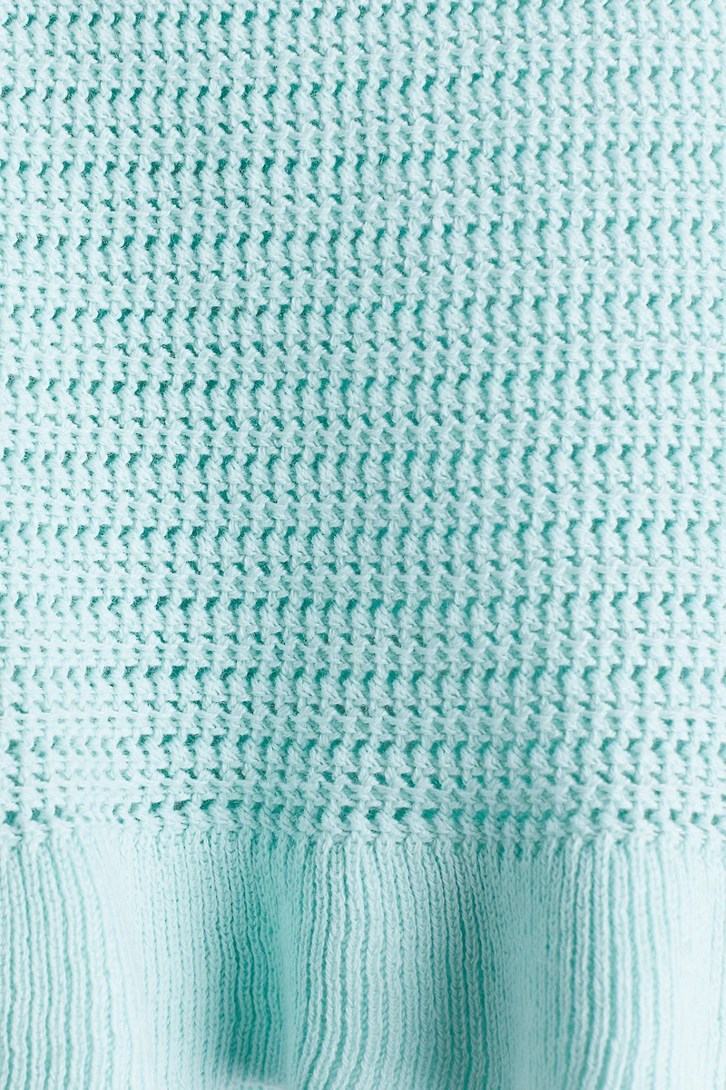 Cotton-Knit Strappy Top