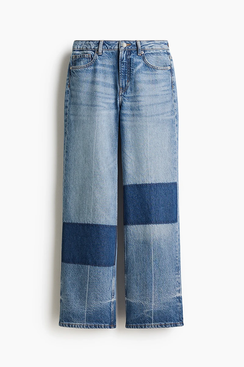 Jean ample taille très haute