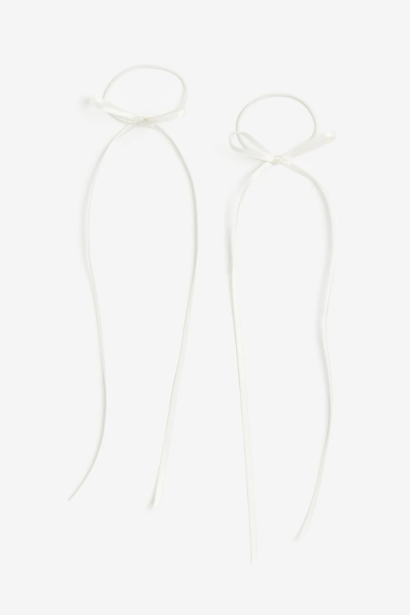 Lot de 2 élastiques à cheveux avec nœud