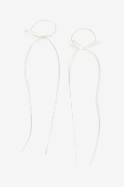 Lot de 2 élastiques à cheveux avec nœud