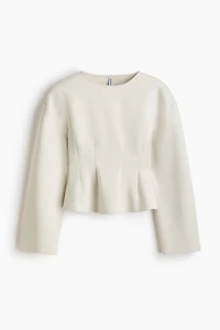 Fitted-Waist Interlock Top