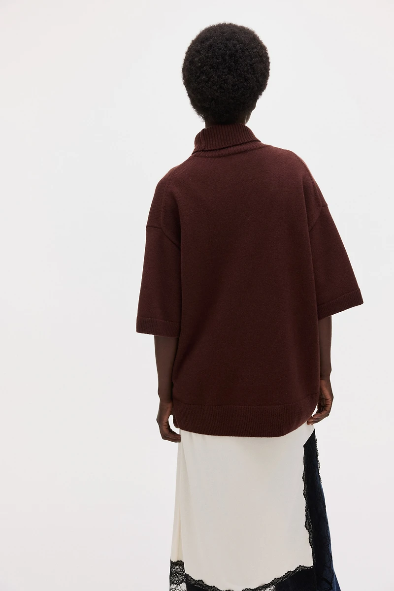 Roll-Neck Wool Sweater