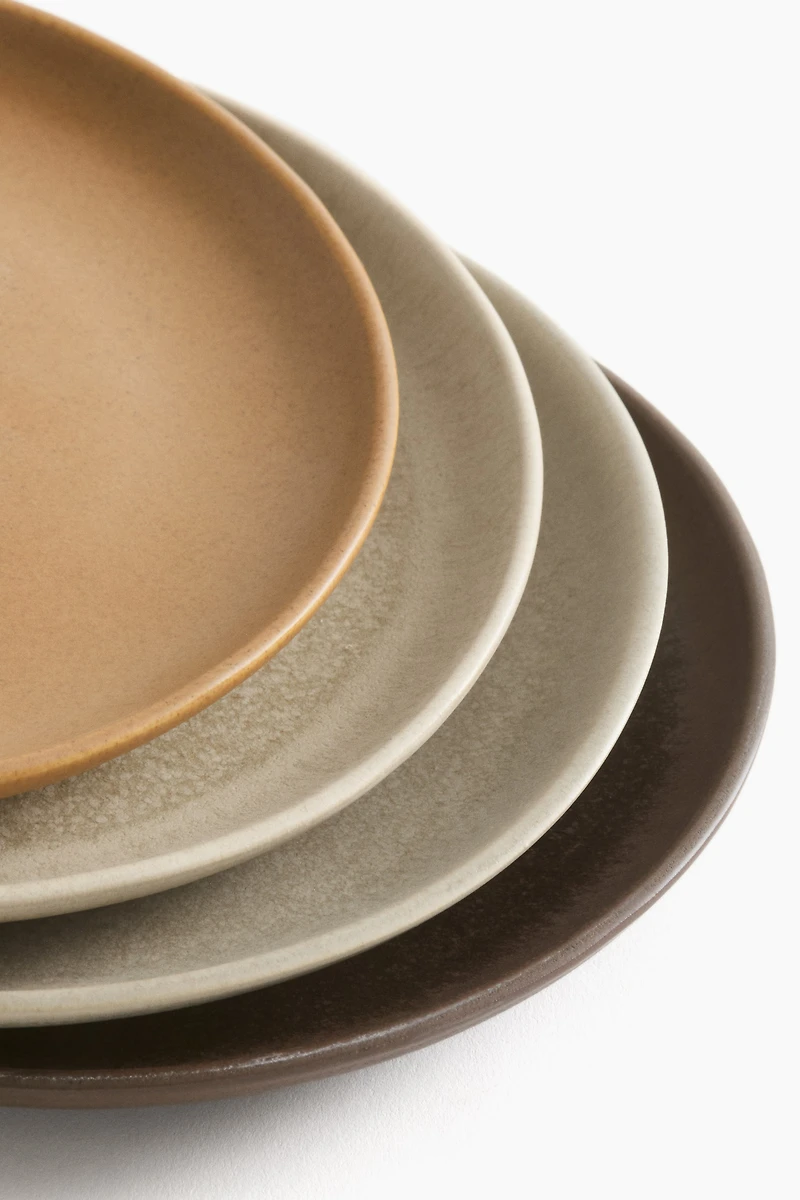 4-pack stoneware side plates
