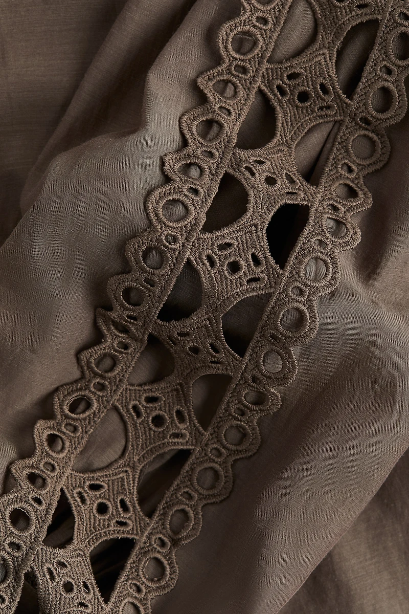 Lace-Trimmed Blouse