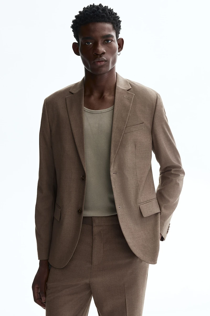 Veste classique à fermeture droite