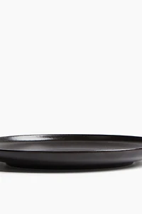 Lot de 2 grandes assiettes avec glaçure réactive