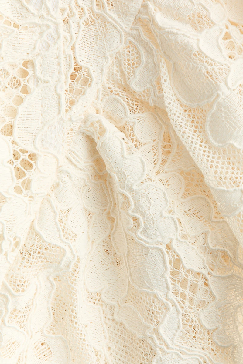 Lace Peplum Top