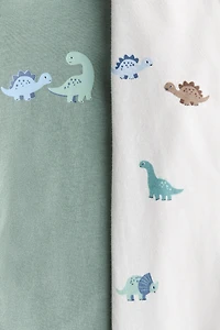 2-Pack Printed Pajama Jumpsuits
