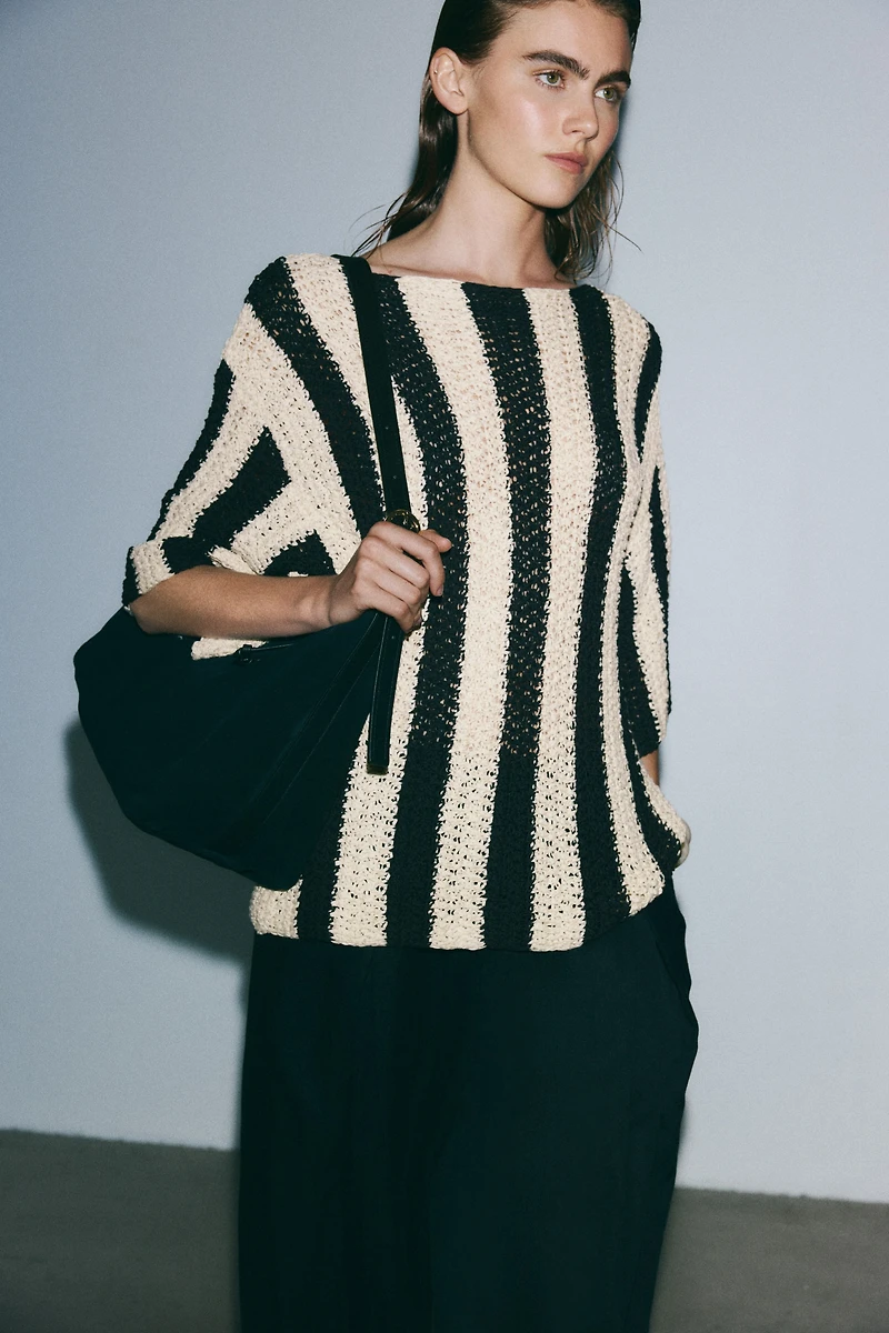 Knit Boat-Neck Top
